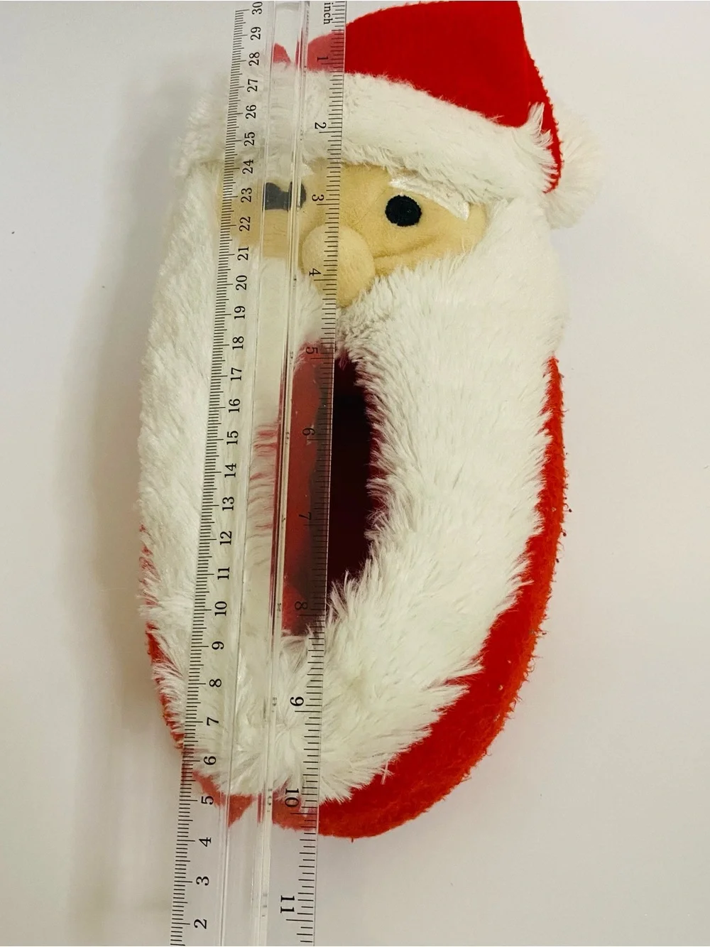 Kids Plush Santa Slippers - Red Faux-Fur Holiday Slip-Ons